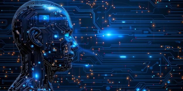 Explorando el ámbito de vanguardia de la tecnología de IA futurista, las conexiones humanas y de datos digitales