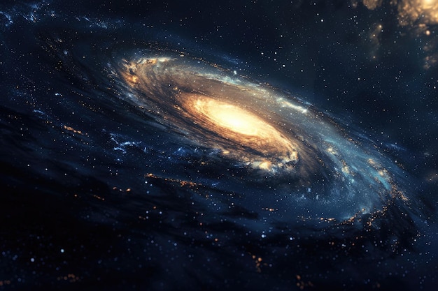 Explorando as maravilhas da galáxia de Andrômeda Uma vista espetacular dos universos Beleza celestial