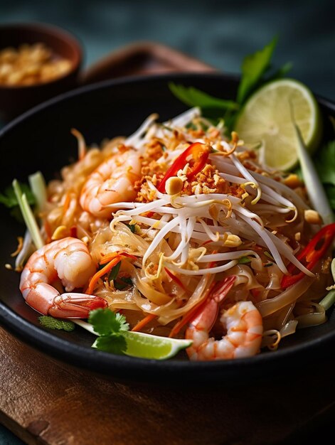 Explorando la cocina tailandesa desde el camarón pad thai hasta los fideos fritos y más