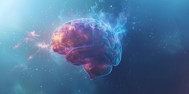 Foto explorando la complejidad de la actividad cerebral humana y los procesos de pensamiento concepto actividad cerebral procesos de pensamiento complejidad neurociencia ciencia cognitiva