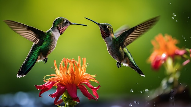 Explorando los hábitos dietéticos y el comportamiento de alimentación de los colibríes con Canon M50