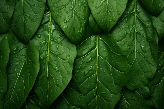 Explorando la intrigante textura de las hojas verdes AR 32