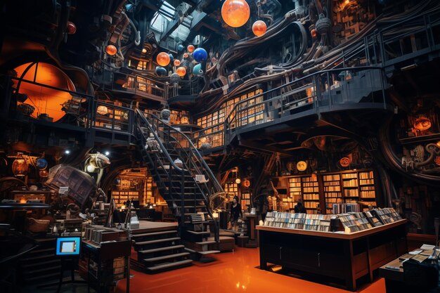 Foto explorando la maravilla creativa de la librería yanjiyou un museo de experiencia de vida único en chongqing c