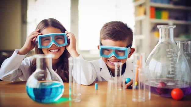 Explorando las maravillas de la ciencia Niños inventivos en el aula Lección Curiosidad y descubrimiento en la educación