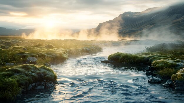 Explorando las maravillas naturales de las aguas termales ocultas de los paisajes remotos de Islandia