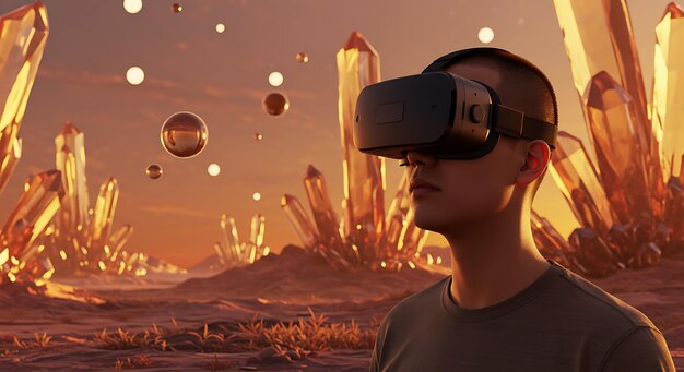 Explorando un metaverso de cristal