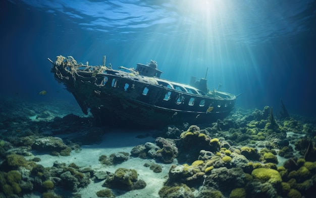 Explorando tesoros arqueológicos submarinos IA generativa