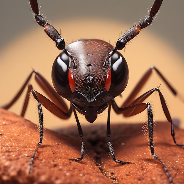 Foto explorando las vistas detalladas de los insectos hormigas 16k regulación copiar imágenes espaciales