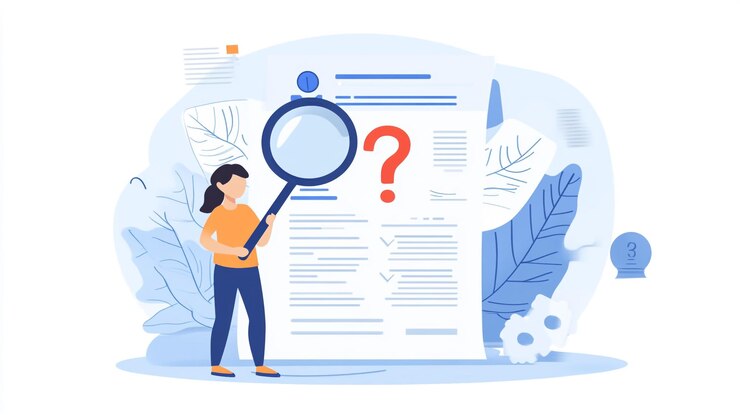 Explorar documentos con una lupa para encontrar respuestas en un entorno moderno