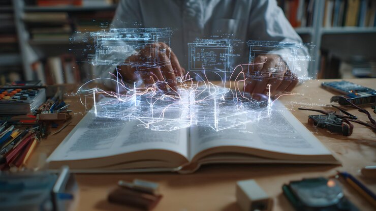 Explorar paisajes digitales a través de páginas antiguas tecnología innovadora se encuentra con la fuente de conocimiento tradicional