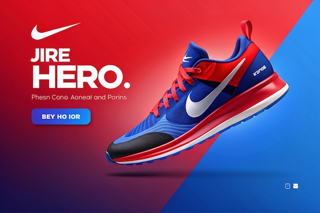 Foto explore ahora la bandera audaz de las zapatillas de correr nike