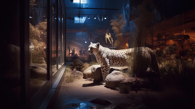 Explore la belleza y la diversidad de los animales nocturnos en nuestra exhibición Generada por IA