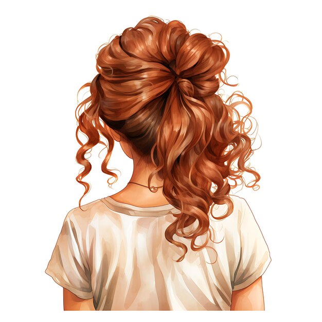 Explore Estilos de cabelo deslumbrantes Design para mulheres Ilustração de conceito Aquarela Clipart Ideias de conceito