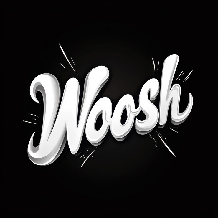 Foto explore el impacto dinámico del woosh en el diseño gráfico moderno y el arte digital