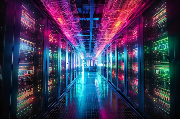 Explore la intrincada infraestructura de vanguardia de un centro de datos de computación en la nube