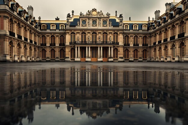 Explore o opulento palácio francês de Versalhes e seus vibrantes jardins, fontes e coloridos