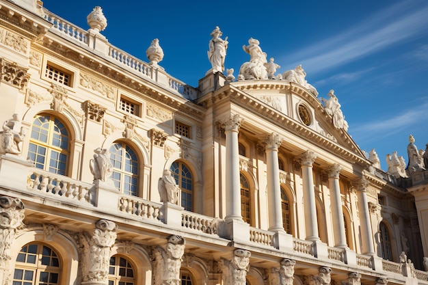 Explore o opulento palácio francês de Versalhes e seus vibrantes jardins, fontes e coloridos