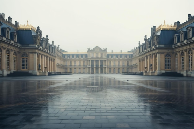 Explore o opulento palácio francês de Versalhes e seus vibrantes jardins, fontes e coloridos