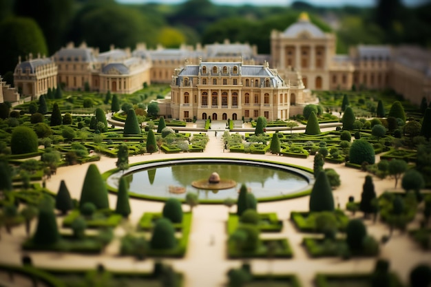 Explore el opulento palacio francés de Versalles y sus vibrantes jardines Fuentes y coloridos