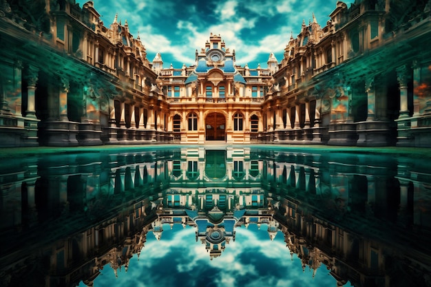 Explore el opulento palacio francés de Versalles y sus vibrantes jardines Fuentes y coloridos