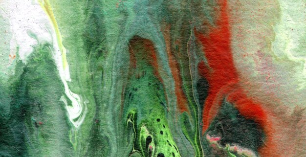 Explore un paisaje de ensueño pintado ecléctico y expresivo Un tapiz vívido de colores y formas abstractas