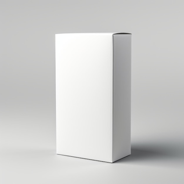Explore possibilidades criativas com uma maquete de caixa de papel em branco IA generativa