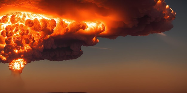 Explosão de bomba nuclear