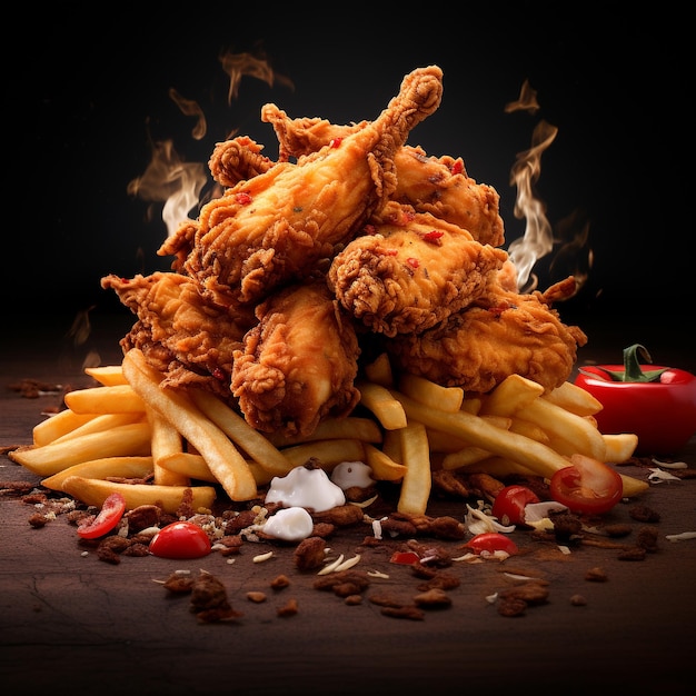 Explosão de Sabor Frango Frito Gourmet