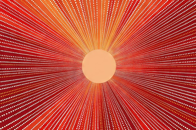 Explosão de sol em estilo retro com pontos grungy fundo de raios de sol vintage