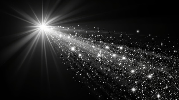 Foto explosão estelar brilhante em fundo transparente ilustração moderna sol