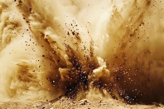 Explosión de arena de río seco Explosió de arena de rio seco