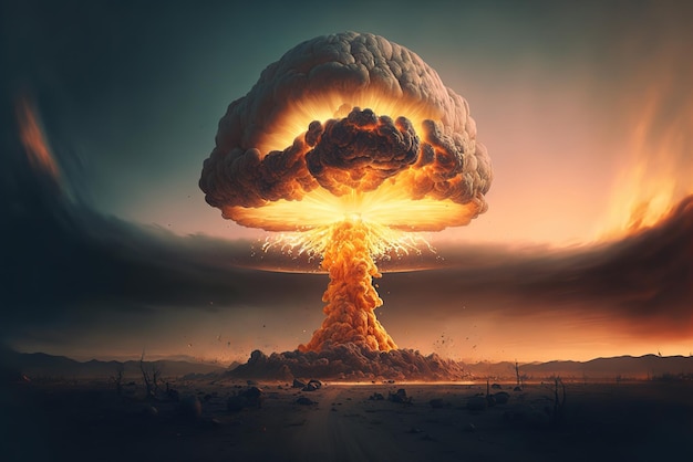 Explosión de bomba nuclear