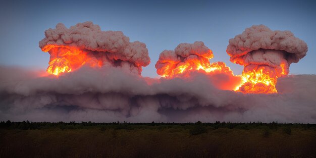 Explosión de bomba nuclear