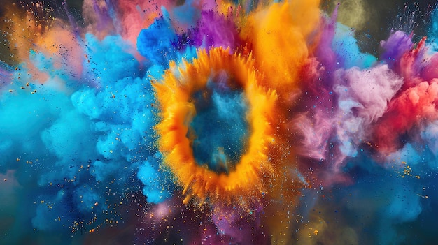 Explosión de color de la letra A a la Z