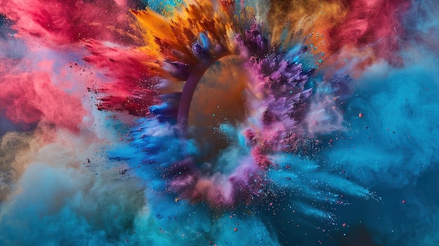 Explosión de color de la letra A a la Z
