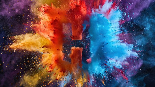 Explosión de color de la letra A a la Z