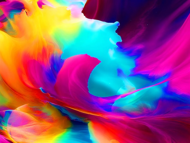 Foto explosión de color psicodélico efectos de movimiento desenfoque de movimiento colores ultra brillantes arte de salpicaduras 8k rasul