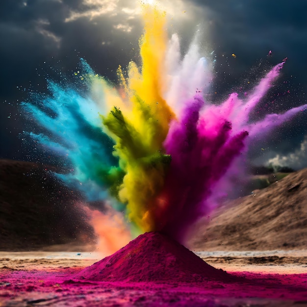 Una explosión de colores