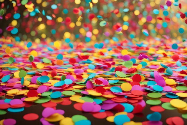 Una explosión de colorido confeti delicioso