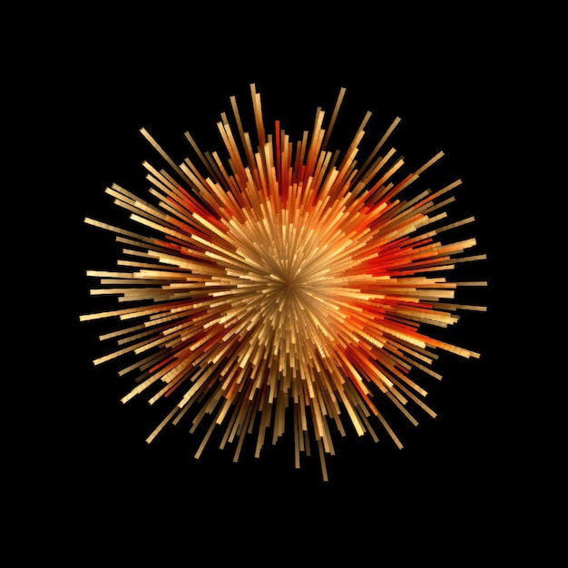 explosión dorada abstracta