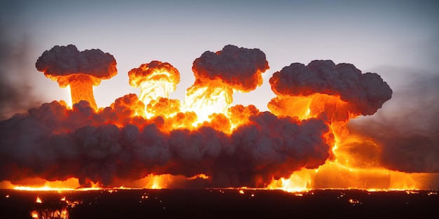 Explosion einer Atombombe