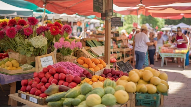 Foto la explosión del mercado de verano