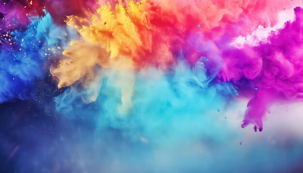 Explosion of Dust Paints ist ein indisches Happy Holi-Konzept.