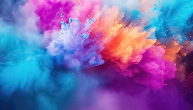 Explosion of Dust Paints ist ein indisches Happy Holi-Konzept.