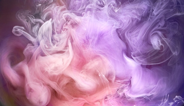 Explosión submarina de pintura acrílica de fondo abstracto de humo de luz de contraste brillante multicolor