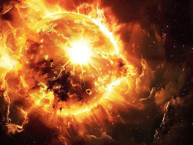 Una explosión de supernova revela una civilización oculta que vive a la luz de la estrella moribunda