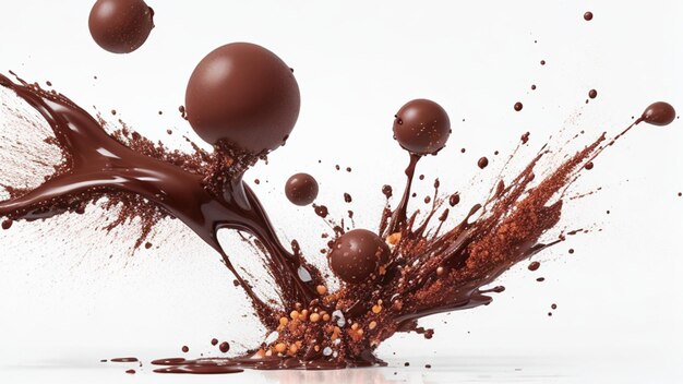 Explosiones de bombones de chocolate