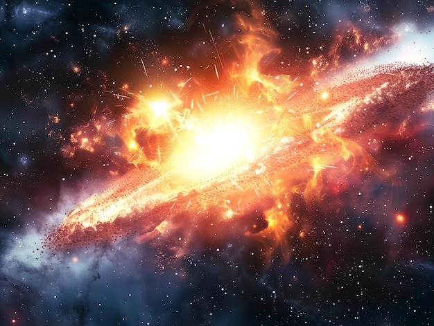 Foto explosiones de rayos gamma gráfico que muestra una explosión de rayos gama en el espacio la forma más poderosa