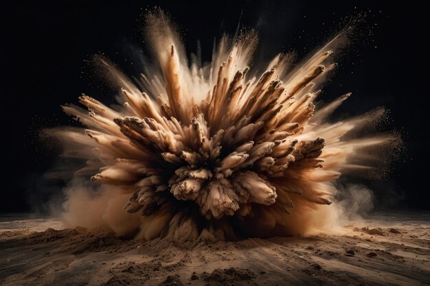 Foto explosive dust cloud