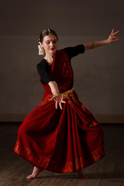 Exponente de la danza Bharat Natyam